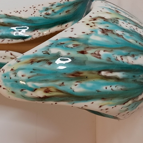 Vintage Glazed Ceramic Fun Shaped Vase - Picture 8 of 16